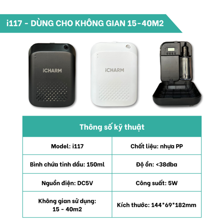 Máy tạo mùi thơm i117 iCHARM