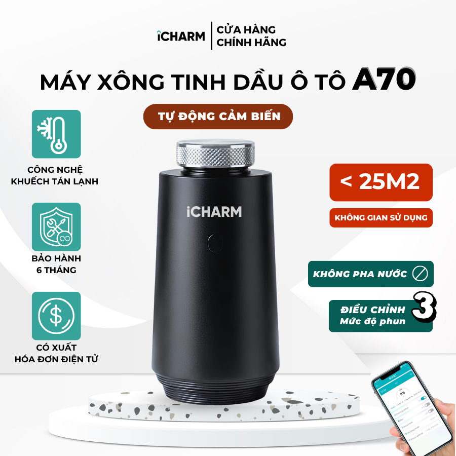 Máy tạo mùi thơm ô tô A70
