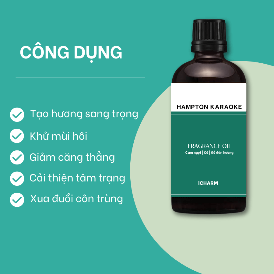 Tinh dầu thơm phòng Hampton Karaoke iCHARM