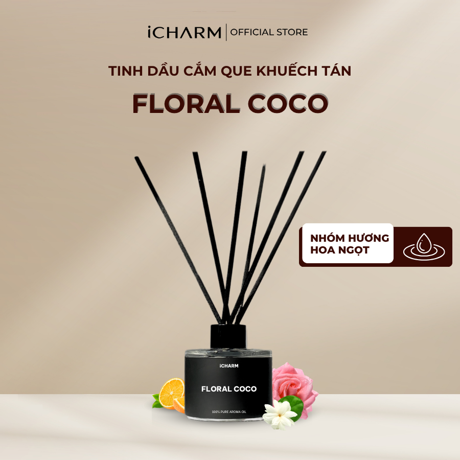 Que khuếch tán tinh dầu Floral Coco