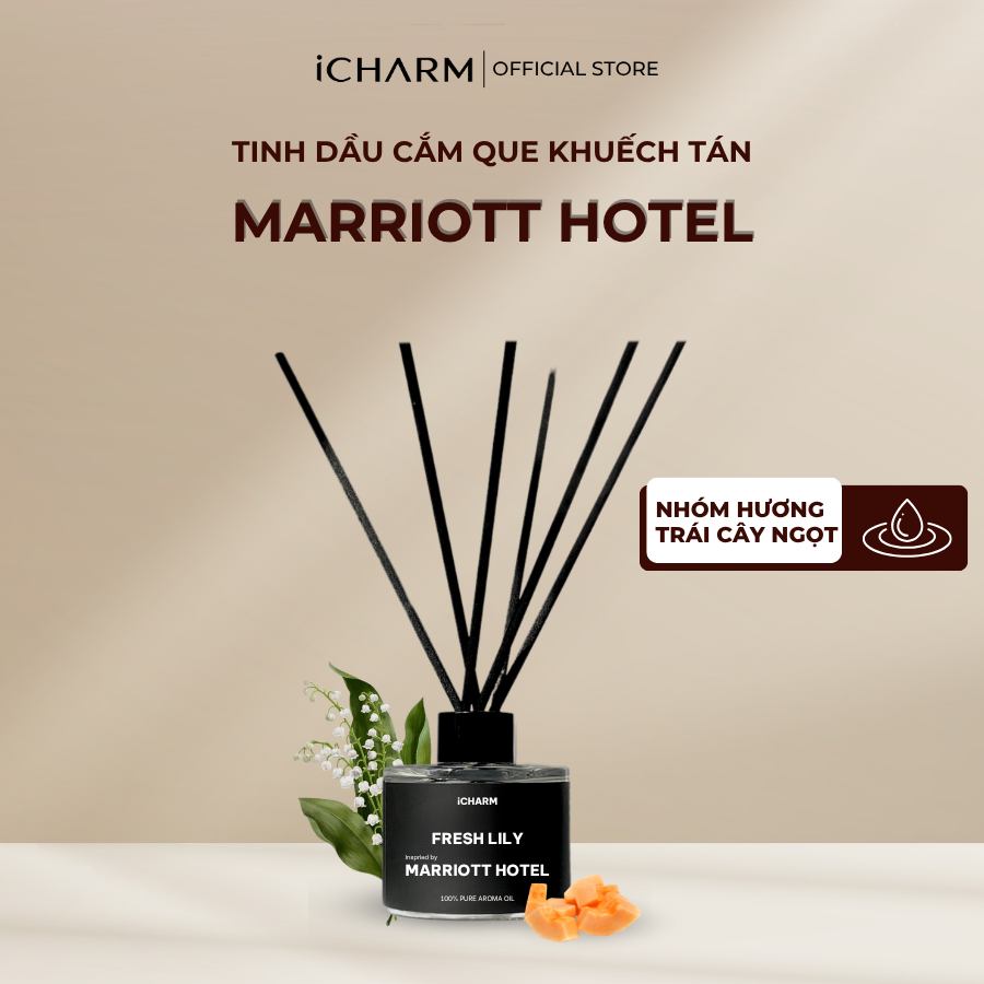 Que khuếch tán tinh dầu Marriott Hotel