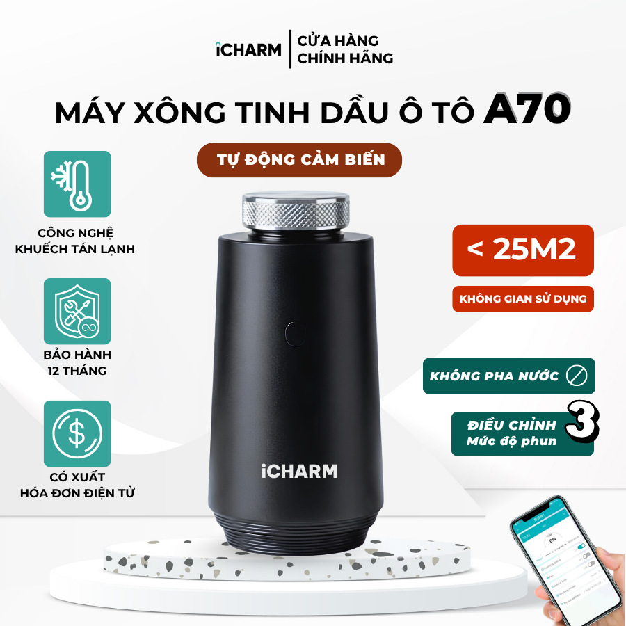 Máy tạo mùi thơm ô tô A70